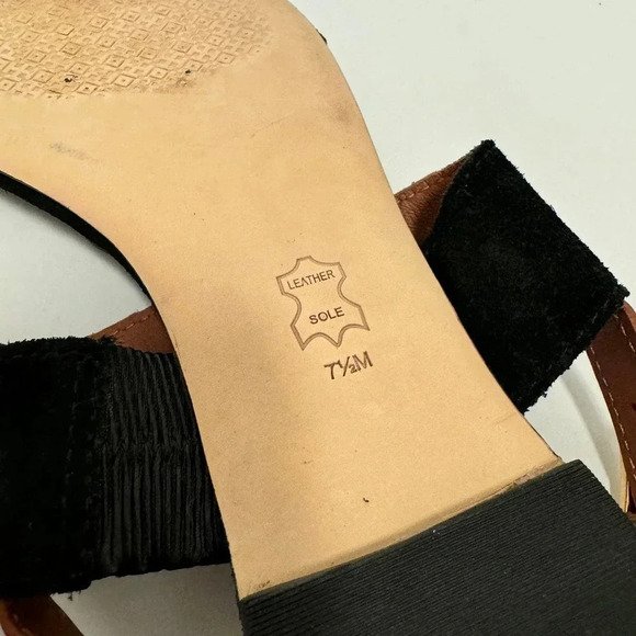 NWOT Tory Burch Metal Miller Two Strap Sandal - Logo Medallion Summer Shoe - Picture 10 of 10